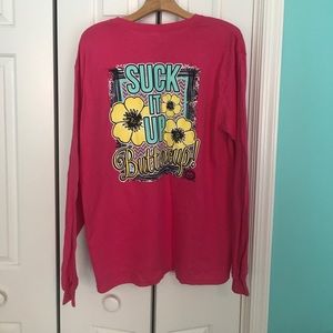 Pink Girlie Girl preppy long sleeve tee!